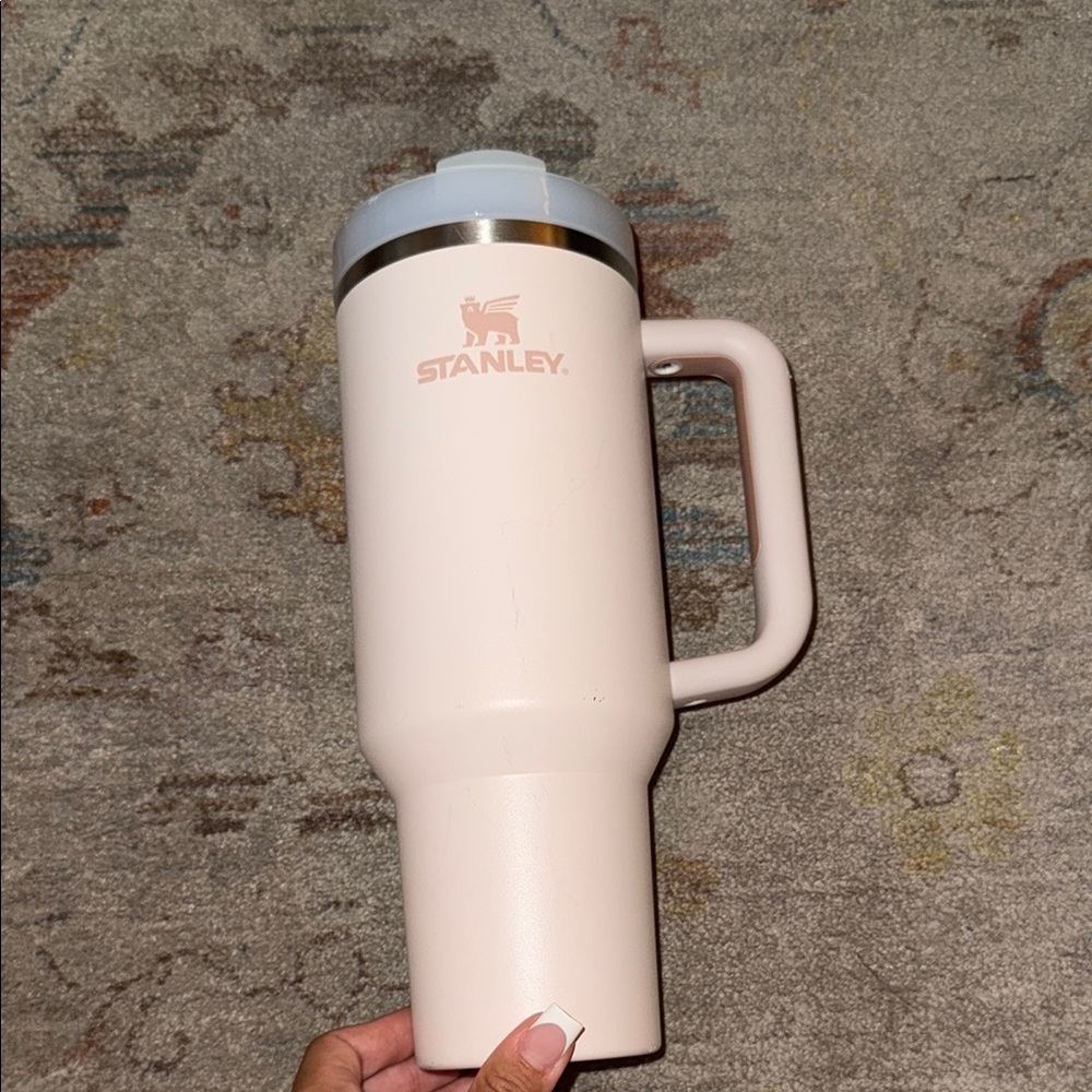 Stanley Blush Pink Travel Mug with Handle